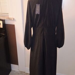 Chic Black Long Sleeve Dress